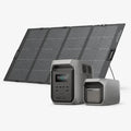 Combo EcoFlow DELTA 3 (1500 Wh + 1800 W) (EU) + Batería Adicional 1000 Wh + Panel Solar lightweigth 220 W