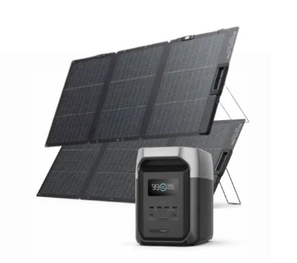 Ecoflow Delta 3 (1500wh + 1800W) (EU) +2   Ecoflow 160W LIGHTWEIGHT SOLAR PANEL